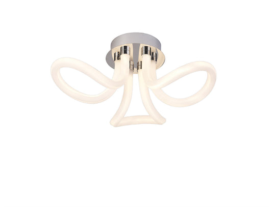Mantra Knot LED II Knot II Ceiling Light, 40W LED, 3000K, 3000lm, IP20, Chrome, 3yrs Warranty