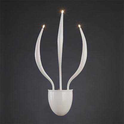 Diyas Llamas Wall Light 3 Light G4 White, NOT LED/CFL Compatible