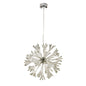 Diyas Love 82cm  Large 11 Light G4 Polished Chrome/White Glass, NOT LED/CFL Compatible Item Weight: 19kg Ceiling Pendant Light Fitting
