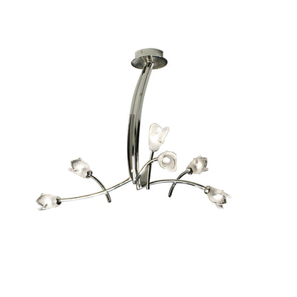 Mantra Pietra 70cm Pendant 3 Arm 6 Light G9, Polished Chrome