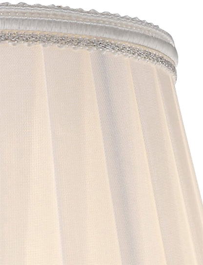 Diyas Willow Clip On Shade White 80/130mm x 110mm