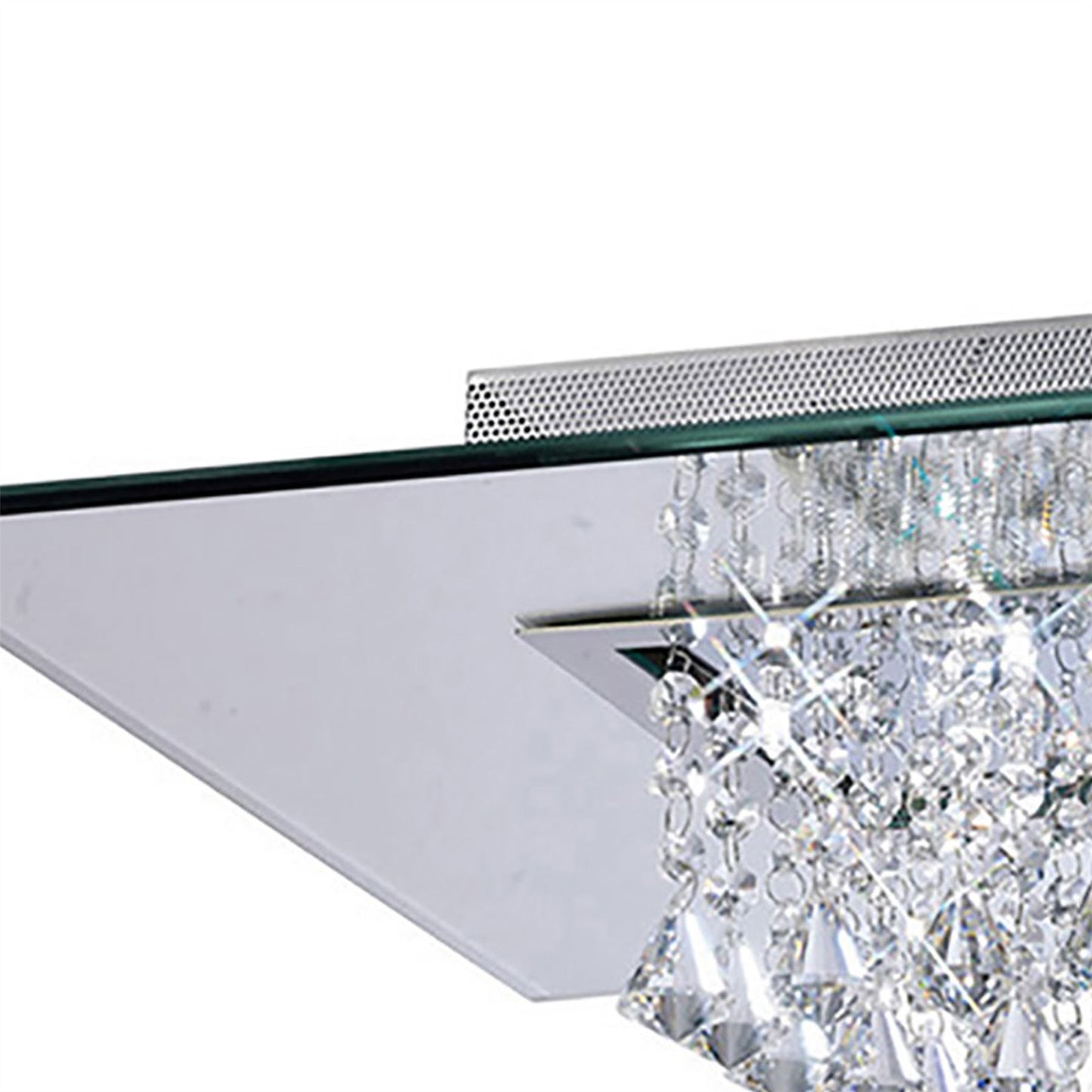 Diyas Starda  Square 8 Light G9 Polished Chrome/Crystal - IL31008/G9 Ceiling Light Fitting