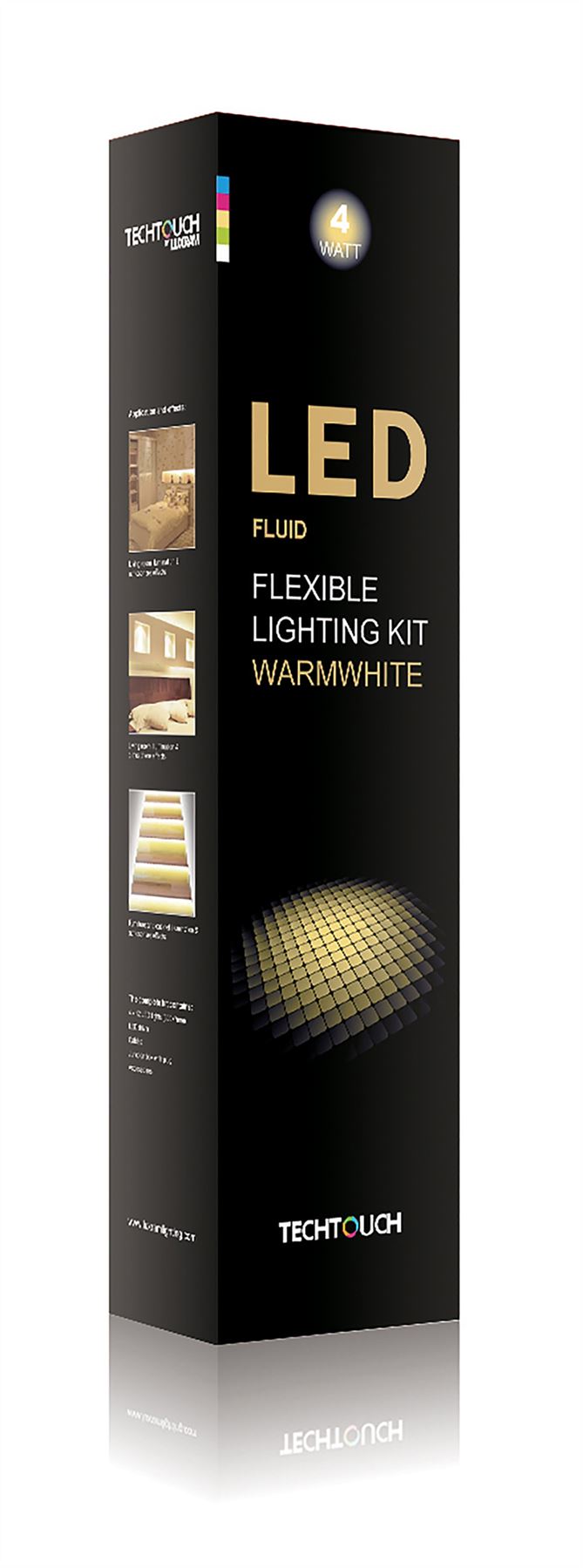 Techtouch Fluid Warm White Kit 4x12 LED Flexible Strip (4W) Strip