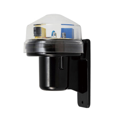 Deco Espial Wall Mounted Photocell Kit IP65 5-45Lux 10A Clear Cover/Black Ancillary