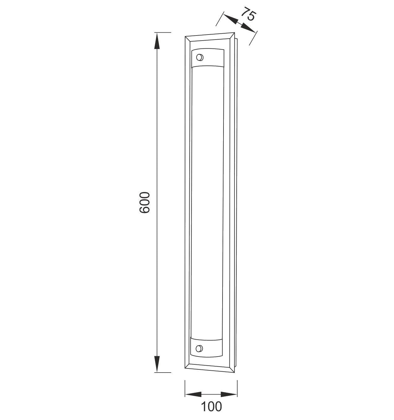 Mantra Fusion Tube Flush 21W LED 4000K Polished Chrome/Sand Diamond, 1800lm, 3yrs Warranty Crystal