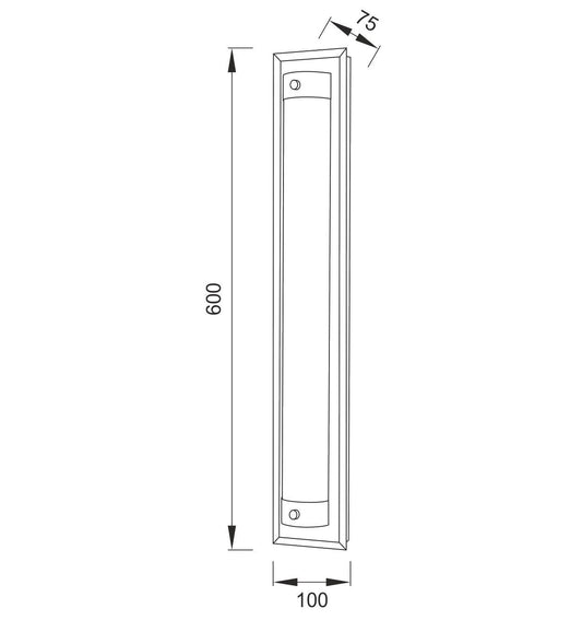 Mantra Fusion Tube Flush 21W LED 4000K Polished Chrome/Sand Diamond, 1800lm, 3yrs Warranty Crystal