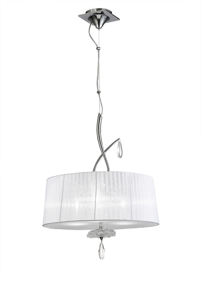 Mantra Louise M5324 Habana White Square Shade 240mm, Suitable for Table Lamps
