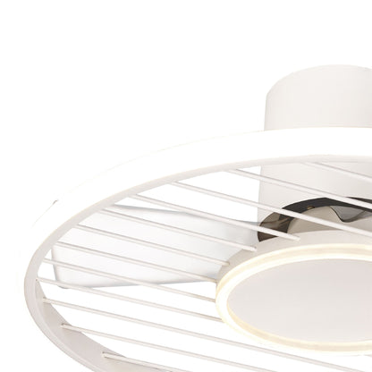 Soho 66cm 45W LED Dimmable Ceiling Light With Built-In 30W DC Fan, 2700-5000K Remote & APP Control, 3150lm, White, 5yrs Warranty