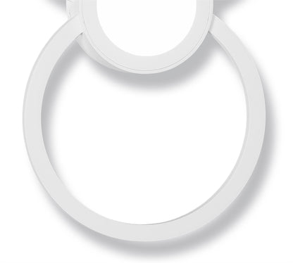Mantra Fusion M6230 Mural Wall Light Circles, 24W, 3000K, 1440lm, White, 3yrs Warranty