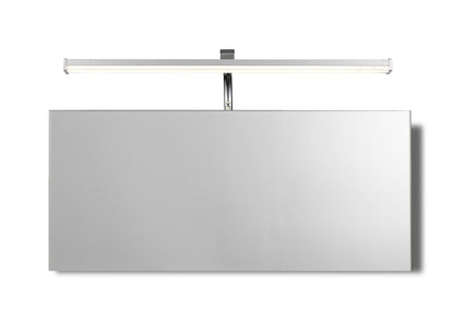 Mantra M5085 Sisley Wall Light 7W LED Chrome IP44 4000K, 420lm, Silver/Frosted Acrylic/Polished Chrome, 3yrs Warranty