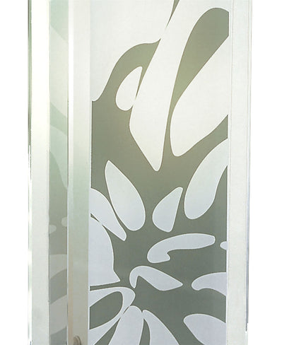 Mantra Euphoria Table Lamp 1 Light E27, Polished Chrome/Opal White Glass