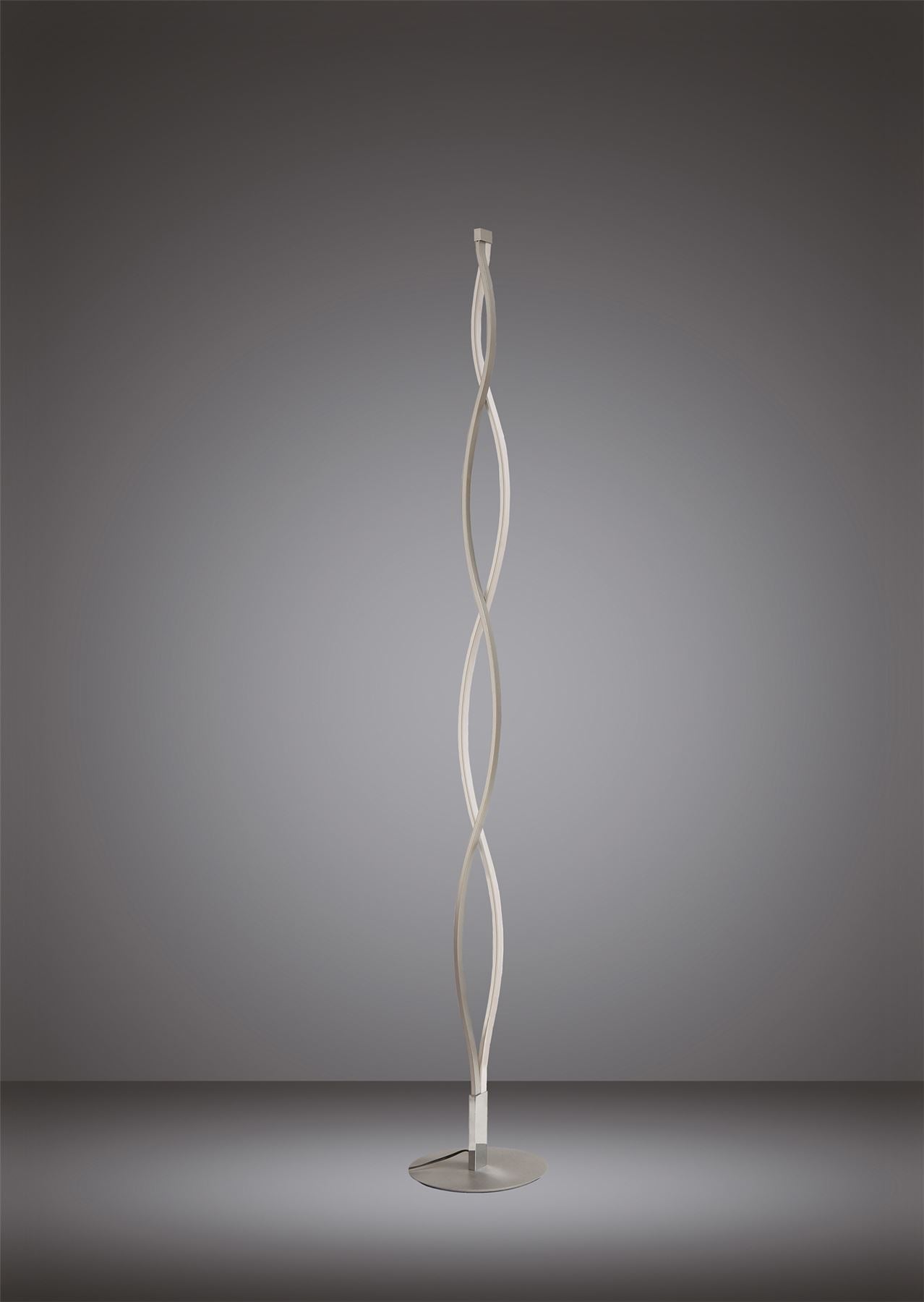 Mantra M4866 Sahara XL Floor Lamp 28W LED 3000K, 2200lm, Dimmable Silver/Frosted Acrylic/Polished Chrome, 3yrs Warranty