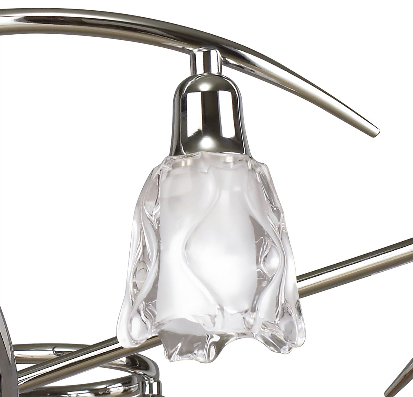 Mantra Amel 75cm Telescopic 8 Light L1/SGU10, Polished Chrome, CFL Lamps INCLUDED