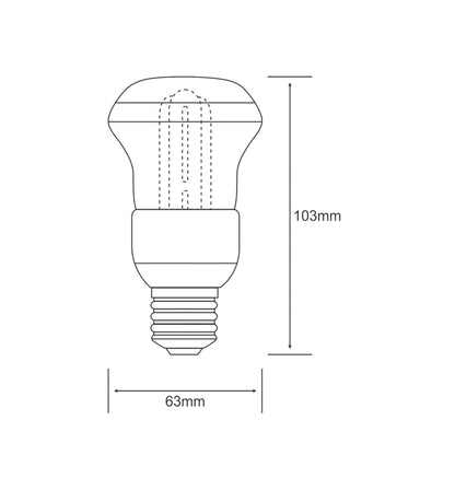 Luxram Focus Supreme R63 E27 13W Natural White 4000K Compact Fluorescent Compact