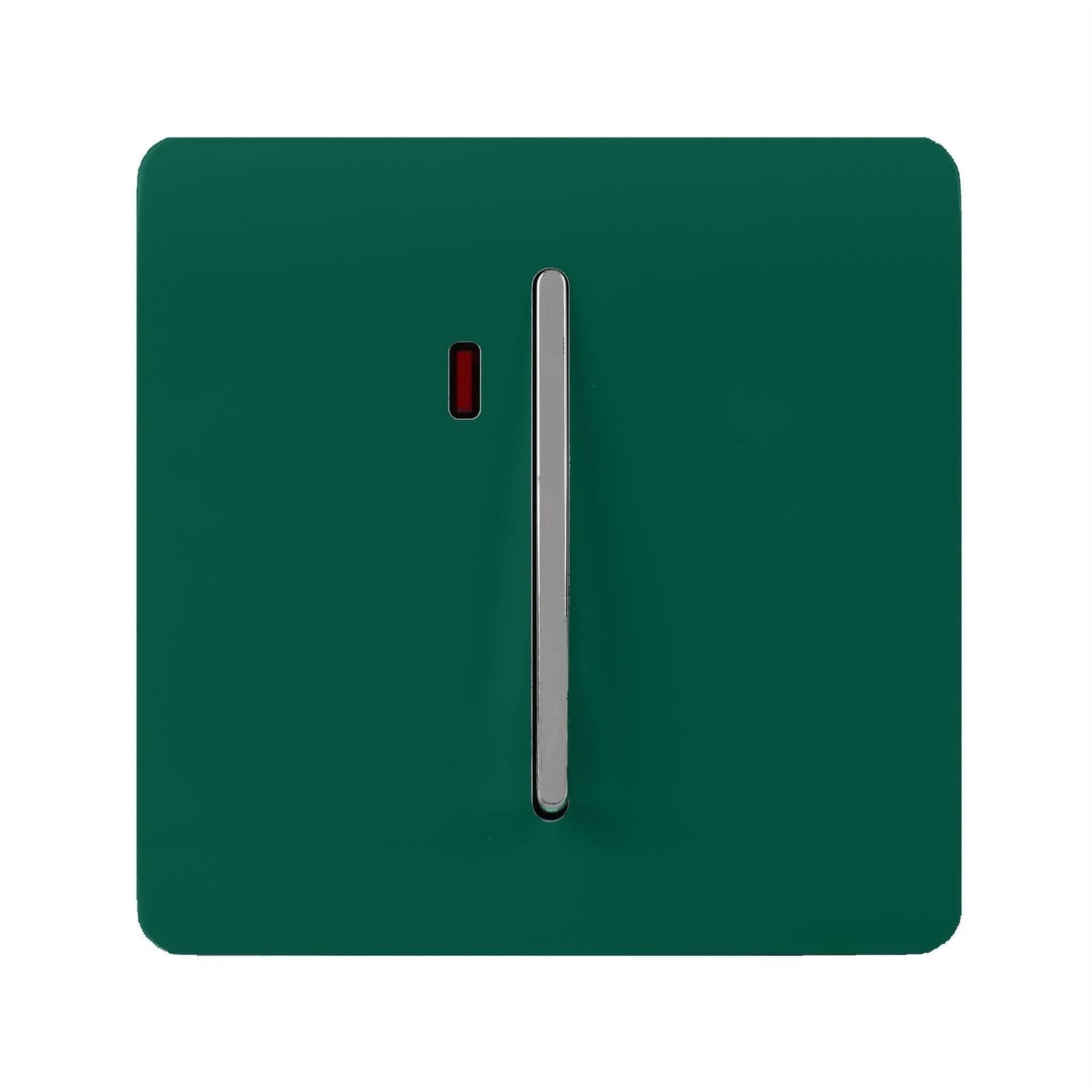 Trendi Artistic Modern Glossy 45 A Tactile Light Switch & Neon Insert Dark Green