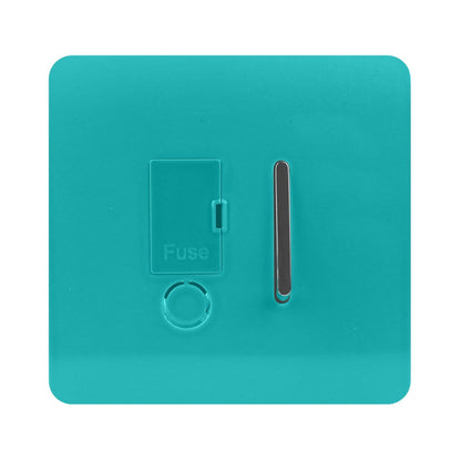 Trendi Artistic Modern Glossy Tactile Fused Spur Switch Bright Teal