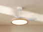 Mistral Mini 45cm 40W LED Dimmable Ceiling Light With Built-In 28W DC Fan, 2700-5000K Remote Control, 2500lm, Wood, 5yrs Warranty