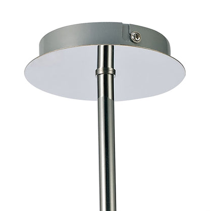 Deco Avalon Ceiling 5 Light G9 Pendant/Semi Ceiling Light, Polished Chrome with Clear Prismatic Glass