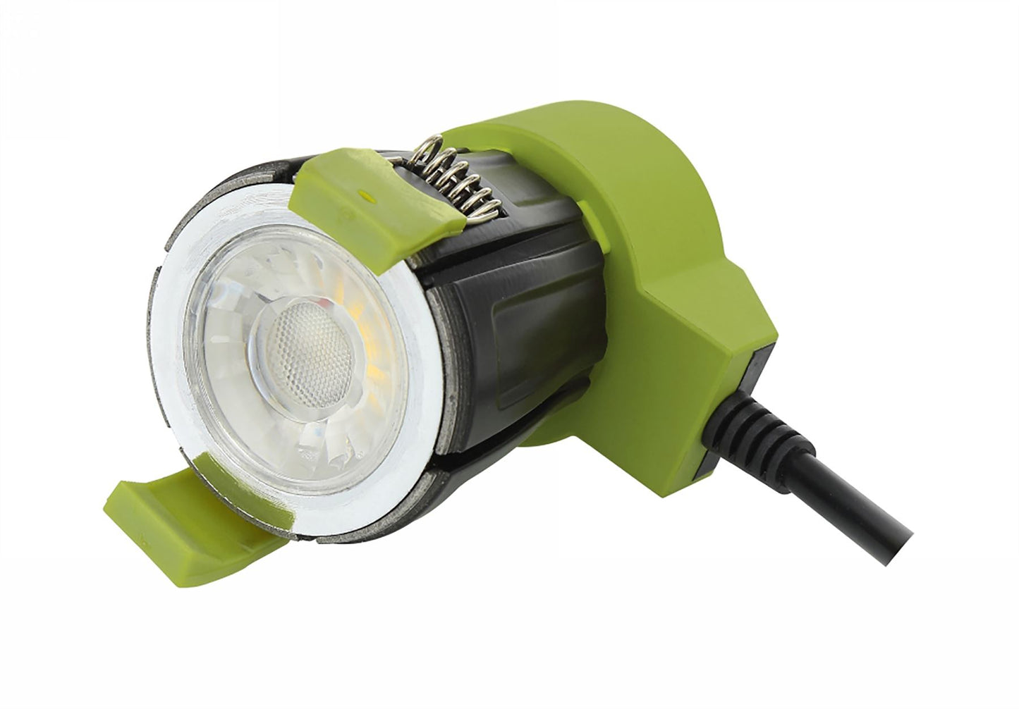 Dlux Bazi, 10W, 350mA Fire Rated Downlight, Dimmable LED Engine, TRIM REQUIRED, Cut Out: 70mm, 760lm, 38° Deg, 2700K, IP65/54, DRIVER INC., 5yrs Warranty