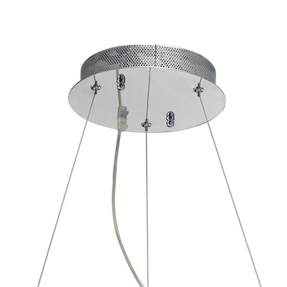 Diyas Galaxy  Round Small 27W LED 4000K Polished Chrome/Crystal Ceiling Pendant Light Fitting