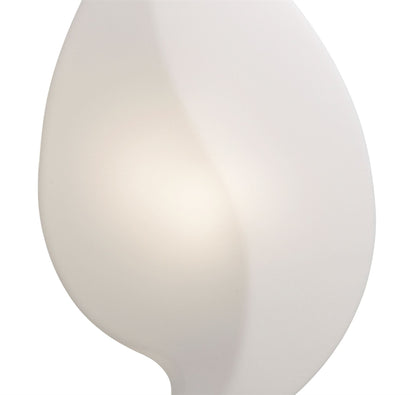 Mantra Natura Table Lamp 2 Light E27 Large Outdoor IP44, Matt White/Opal White