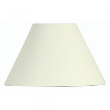 Oaks Lighting S501/8 Cotton Coolie Lampshade 200mm - Reversable Gimbal Light Shade - Cream