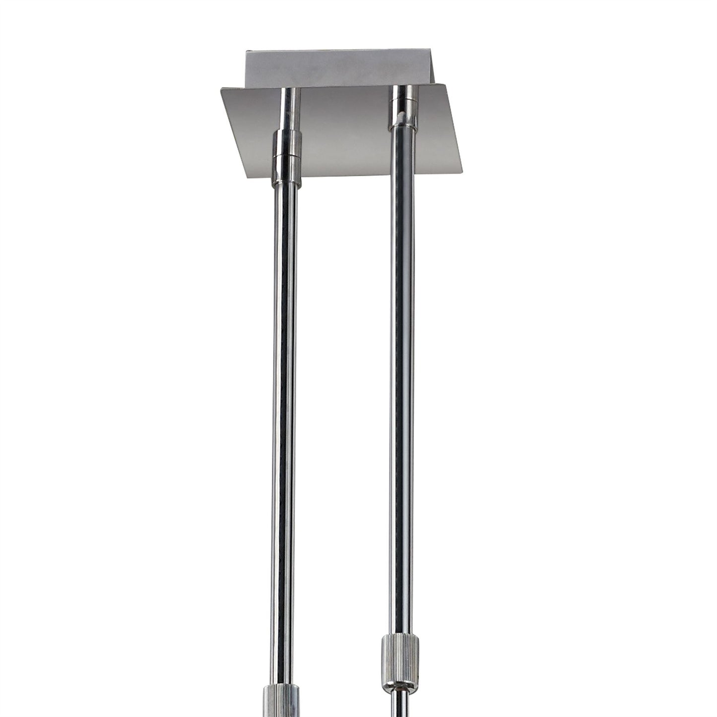 Mantra Tokio Rectangular Telescopic 6 Light G9 Line, Gloss Black/Polished Chrome