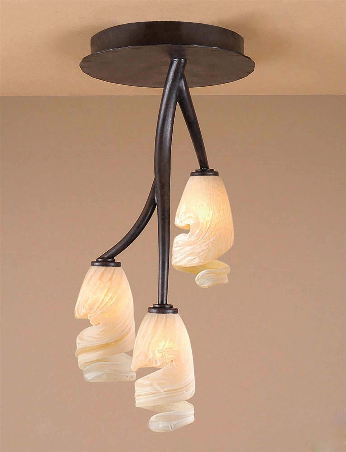 Mantra Forest 18cm Ceililng 3 Light G9, Brown/Black Oxide