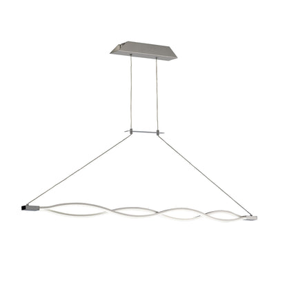 Mantra M4864 Sahara Linear Pendant 36W LED 3000K, 2520lm, Dimmable Silver, Frosted Acrylic, Polished Chrome, 3yrs Warranty