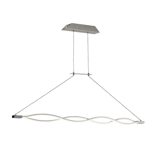 Mantra M4864 Sahara Linear Pendant 36W LED 3000K, 2520lm, Dimmable Silver, Frosted Acrylic, Polished Chrome, 3yrs Warranty