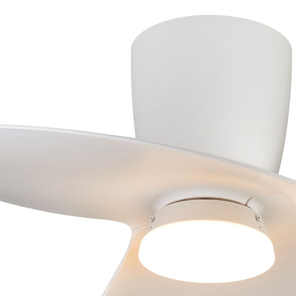 Ona 70cm 18W LED Dimmable Ceiling Light With Built-In 30W DC Fan, 3000-5000K Remote Control, 3600lm, White, 5yrs Warranty