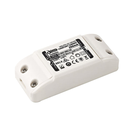 Dlux Volto, 10W, Constant Current Independant LED Driver, Triac Dim, 250mA, Screw Connection Terminal, IP20, 5yrs Warranty