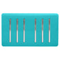Trendi Artistic Modern Glossy 6 Gang 2 Way Rocker Double Plate Tactile Light Switch Bright Teal