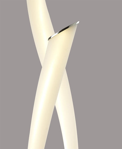 Mantra Armonia 2 Light Table Lamp, 18W LED, 3000K, 1350lm, Polished Chrome/Frosted Acrylic, 3yrs Warranty