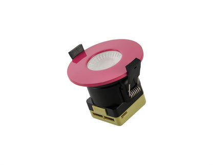 Trendi Switch Dimmable IP65 CCT LED Fire Rated Downlight in Candy Pink
