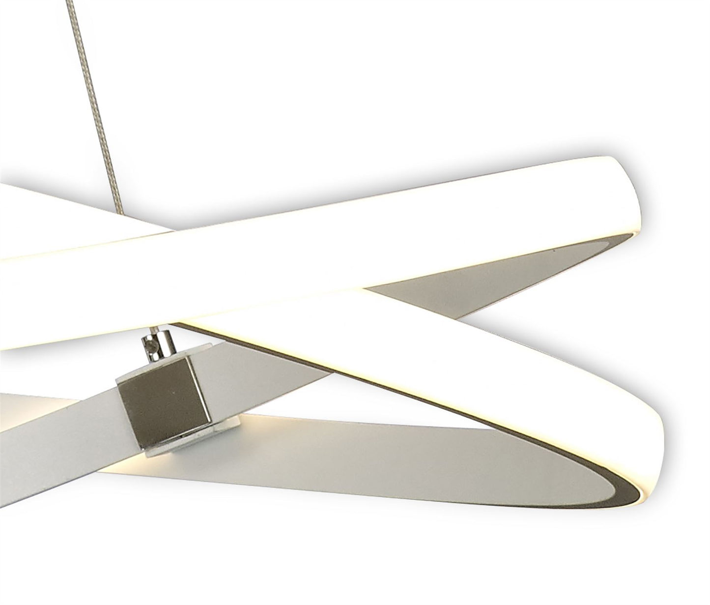 Mantra M5991 Infinity Blanco Pendant 60W LED 3000K, 4500lm, Dimmable White/White Acrylic, 3yrs Warranty