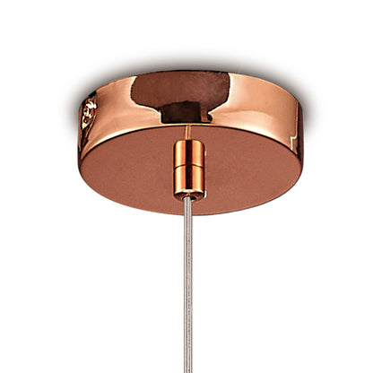 Deco Regina Single Pendant 1 Light G9 Copper/Copper Glass
