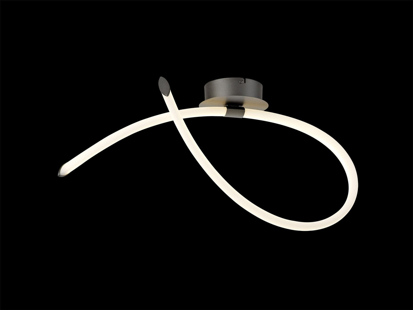 Mantra Armonia Semi Flush Loop, Dimmable, 25W LED, 3000K, 1875lm, Titanium/Frosted Acrylic, 3yrs Warranty Ceiling
