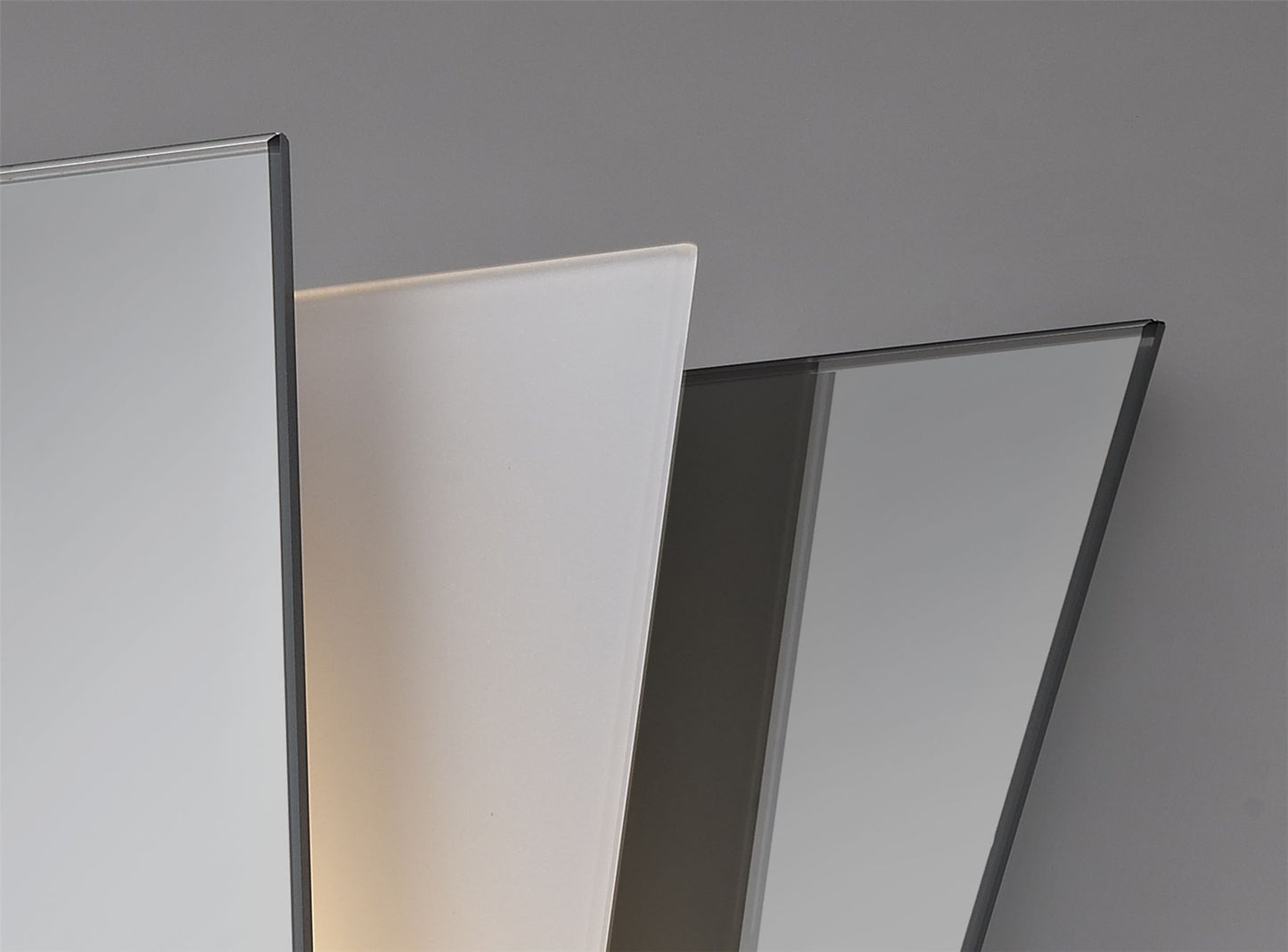 Deco Atlantis 250 x 260mm Wall Light, 1 Light E27 Smoked Mirror/Frosted