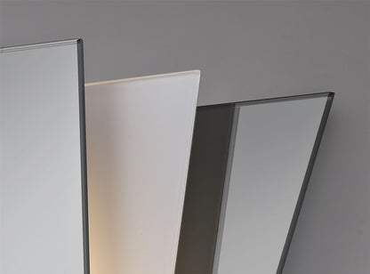 Deco Atlantis 250 x 260mm Wall Light, 1 Light E27 Smoked Mirror/Frosted
