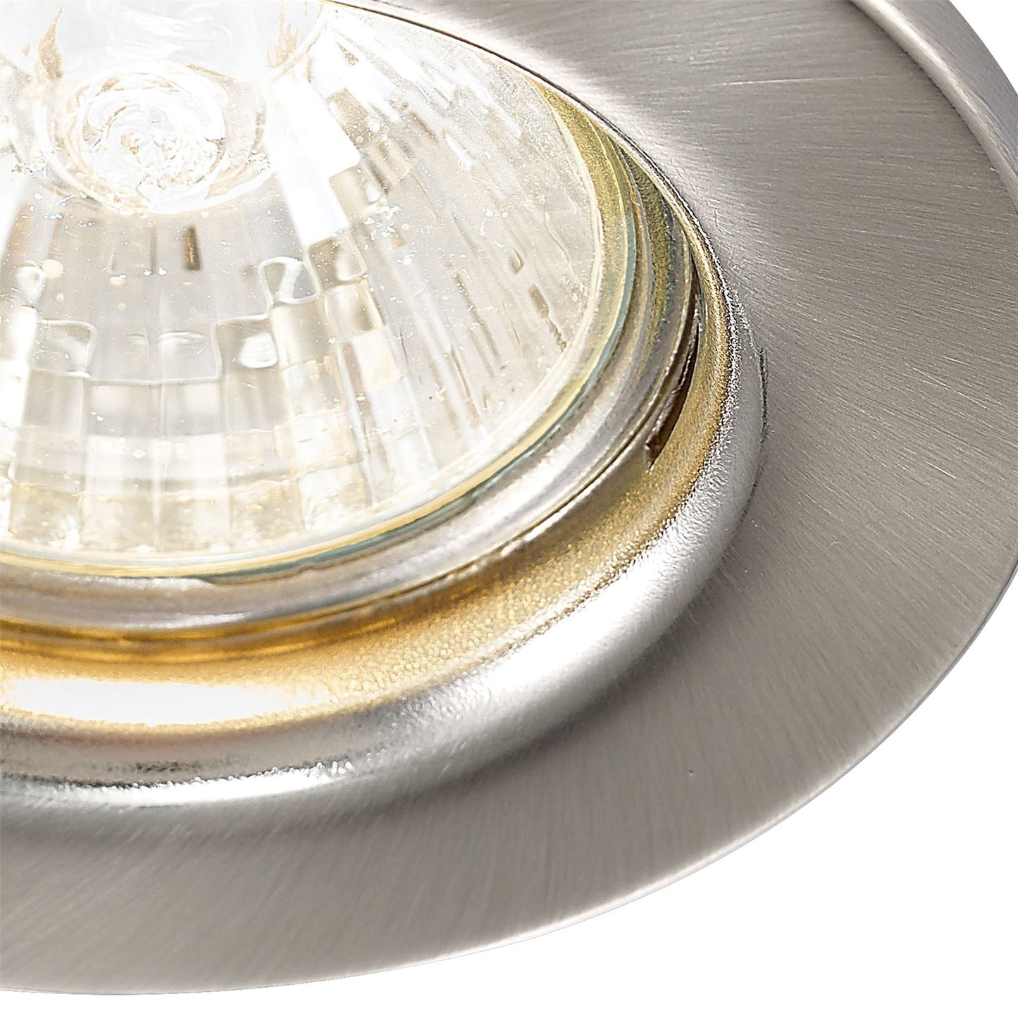 Deco Hudson GU10 Fixed Downlight Satin Nickel (Lamp Not Included), Cut Out: 60mm