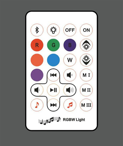 Mantra M3697 Funghi IP44 Portable 3W Speaker, 120lm, 3W LED RGBW Lamp Bluetooth Connection/Remote Control, 2yrs Warranty