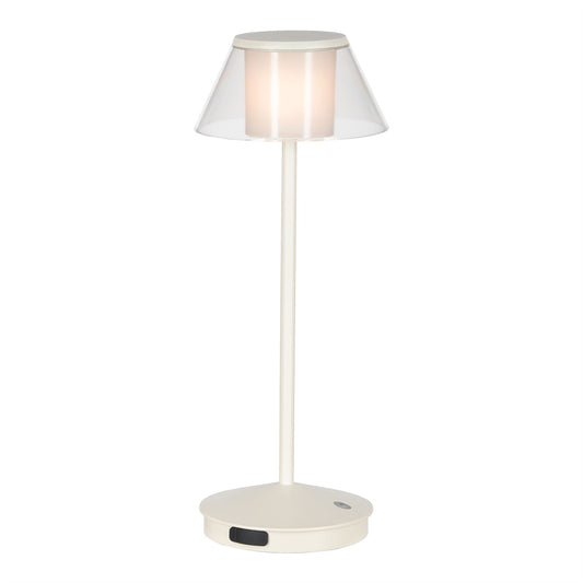 Mantra Fusion K5 Cordless K5 Rechargeable Battery Operated Lantern, 2W LED, 3000K, 230lm, IP54, USB Charging Cable Included, White, 3yrs Warranty