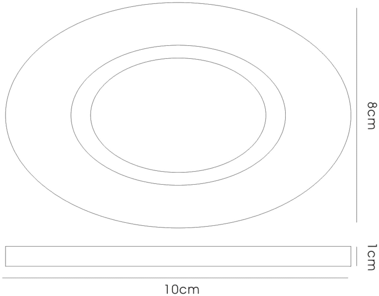 Diyas Crystal Downlights Crystal Downlight Oval Rim Only Black, IL30800 REQUIRED TO COMPLETE THE ITEM, Cut Out: 62mm