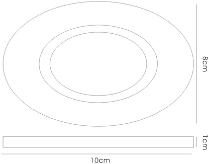 Diyas Crystal Downlights Crystal Downlight Oval Rim Only Black, IL30800 REQUIRED TO COMPLETE THE ITEM, Cut Out: 62mm