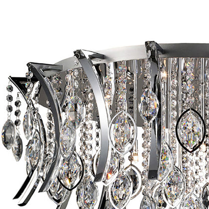 Diyas Mios 75cm  15 Light G4 Polished Chrome/Crystal, NOT LED/CFL Compatible Ceiling Light Fitting
