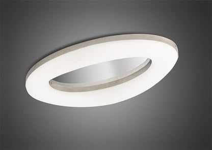 Mantra M4902 Oakley Oval Ceiling 40W LED 3000K, 3200lm, Polished Chrome/Frosted Acrylic, 3yrs Warranty - M4902 Ceiling
