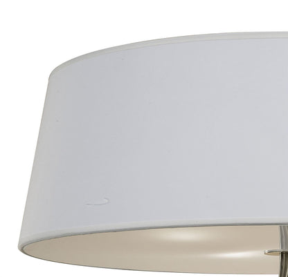 Mantra Ninette 60cm Flush Ceiling 4 Light E27, Antique Brass with Ivory White Shade