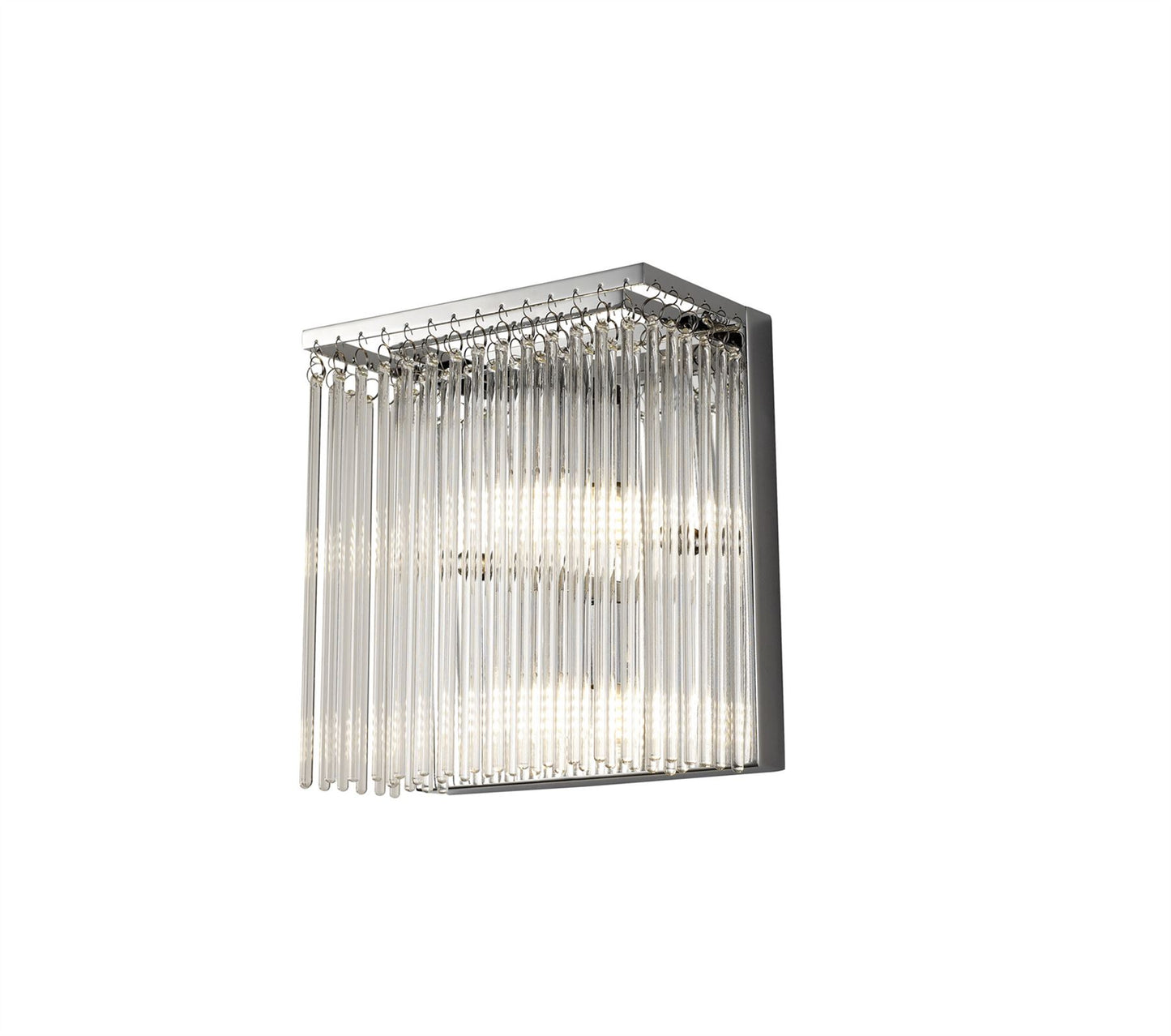 Diyas Zanthe Wall Light 2 Light G9 Polished Chrome/Clear Glass