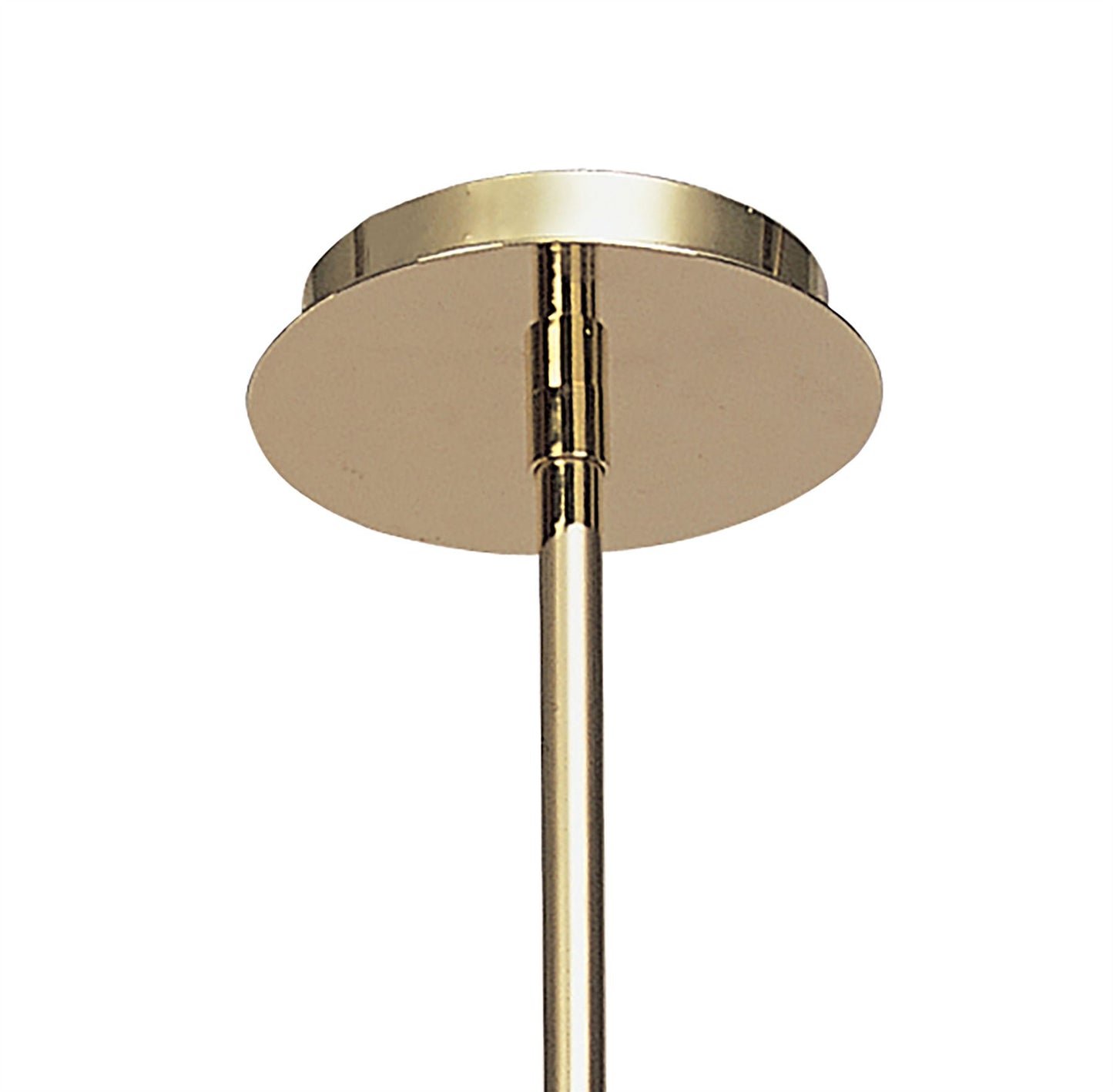 Mantra Dali 58cm Telescopic Pendant Convertible To Semi Flush 4 Light G9, Polished Brass